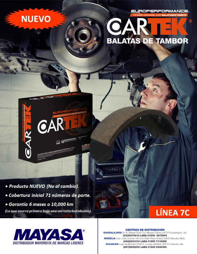 BALATAS DE TAMBOR CARTEK
