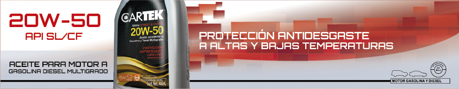 LUBRICANTE 20W-50 MULTIGRADO CARTEK
