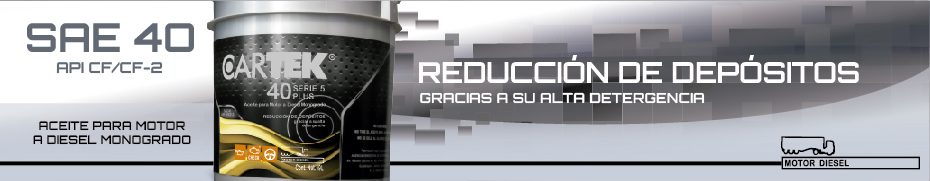 LUBRICANTE SAE 40 DIESEL MONOGRADO CARTEK