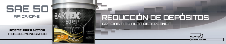 LUBRICANTE SAE 50 DIESEL MONOGRADO CARTEK