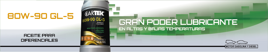 LUBRICANTE 80W-90 GL-5 TRANSMISIONES CARTEK