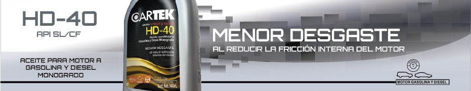 LUBRICANTE HD-40 MONOGRADO CARTEK