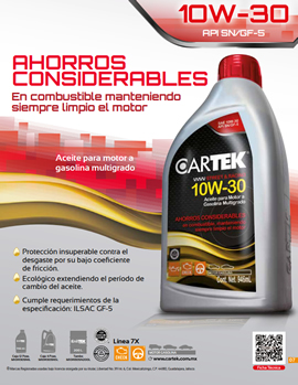 FICHA TÉCNICA LUBRICANTE 10W-30 MULTIGRADO