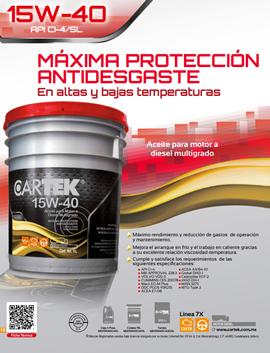 FICHA TÉCNICA LUBRICANTE 15W-40 DIESEL MULTIGRADO