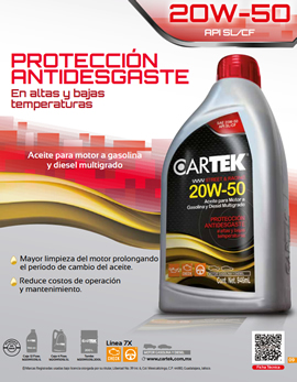 FICHA TÉCNICA LUBRICANTE 20W-50 MULTIGRADO