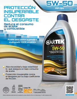 FICHA T&Eacute;CNICA LUBRICANTE 5W-50