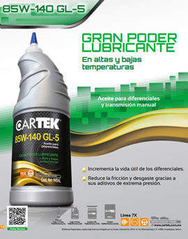 FICHA TÉCNICA LUBRICANTE 85W-140 GL-5 TRANSMISIONES